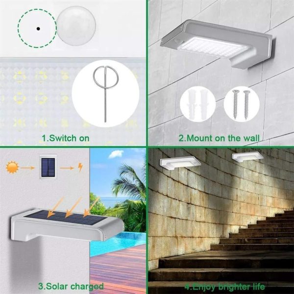 72LED solar induction wall light - Image 5