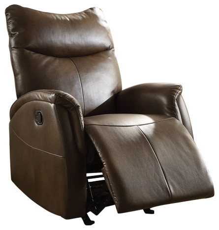 30" X 36" X 41" Brown Leather-Aire Motion Recliner